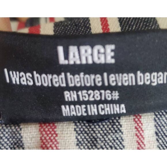 Pleasures Striped Denim Utility Jacket Size L - Picture 12 of 12